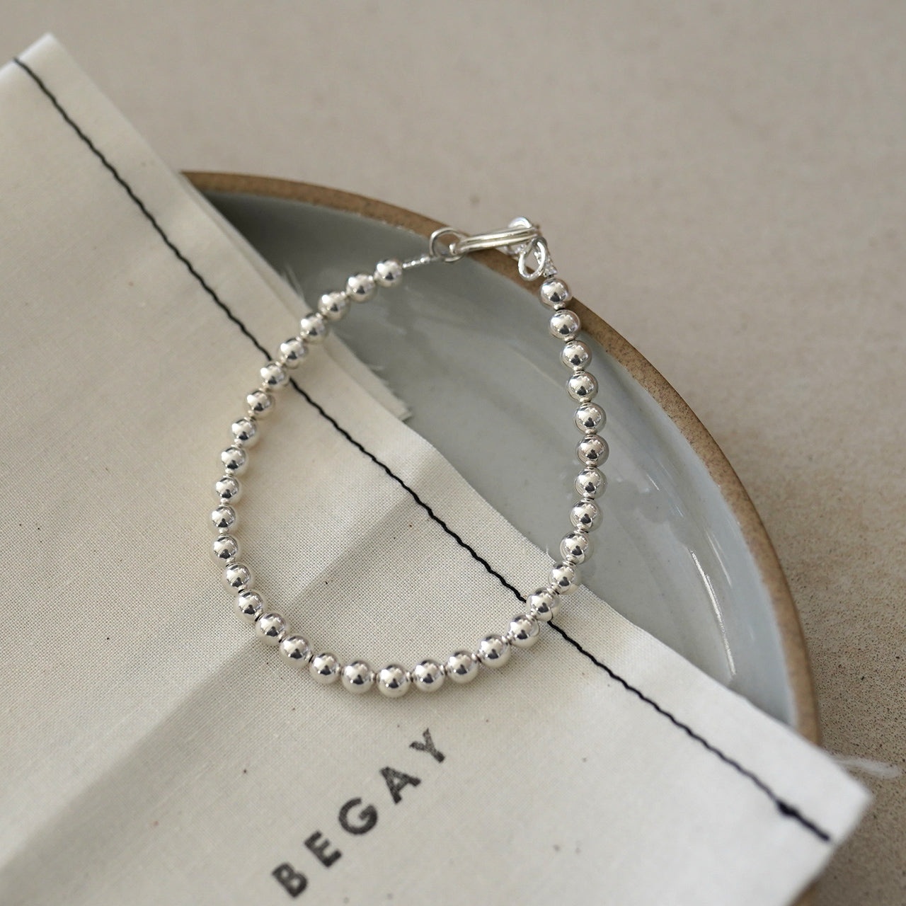 ERICKA NICOLAS BEGAY エリッカ ニコラス ビゲイ プレーン デザイン ブレスレット シャイニー PLAIN DESIGN BRACELET SHINY (5mm/20cm) シルバー925 アクセサリー 【送料無料】