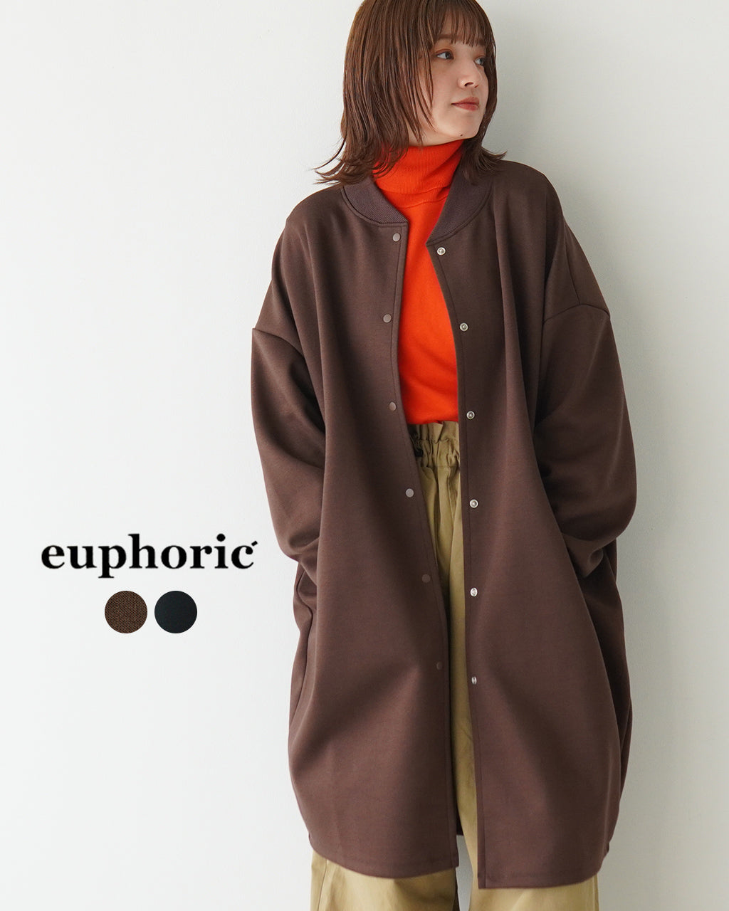 euphoric ユーフォリック ロング ジャケット LONG JACKET EU-CT3310