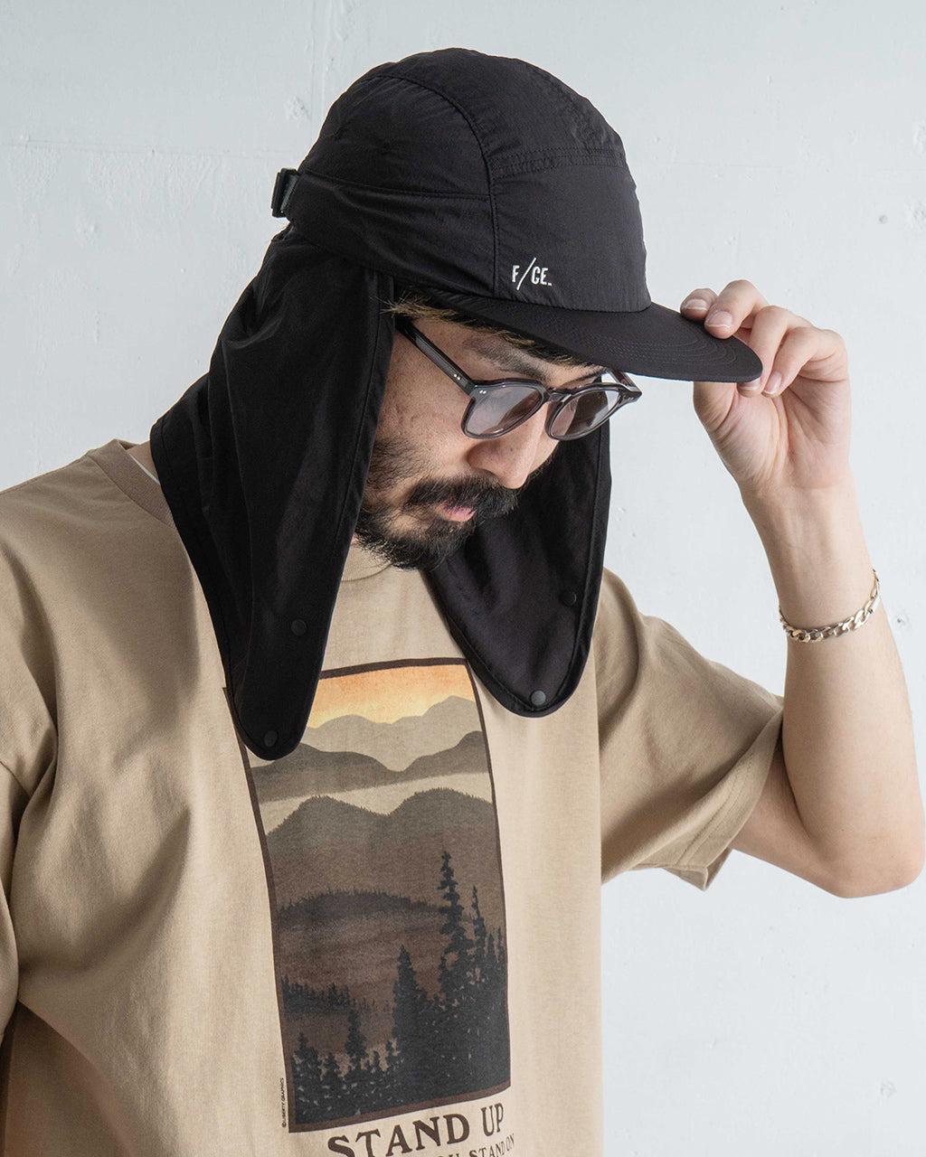 F/CE. エフシーイー ナイロン シェード キャップ NYLON SHADE CAP 帽子 軽量 撥水 サステナブル FAC38251U0003【送料無料】