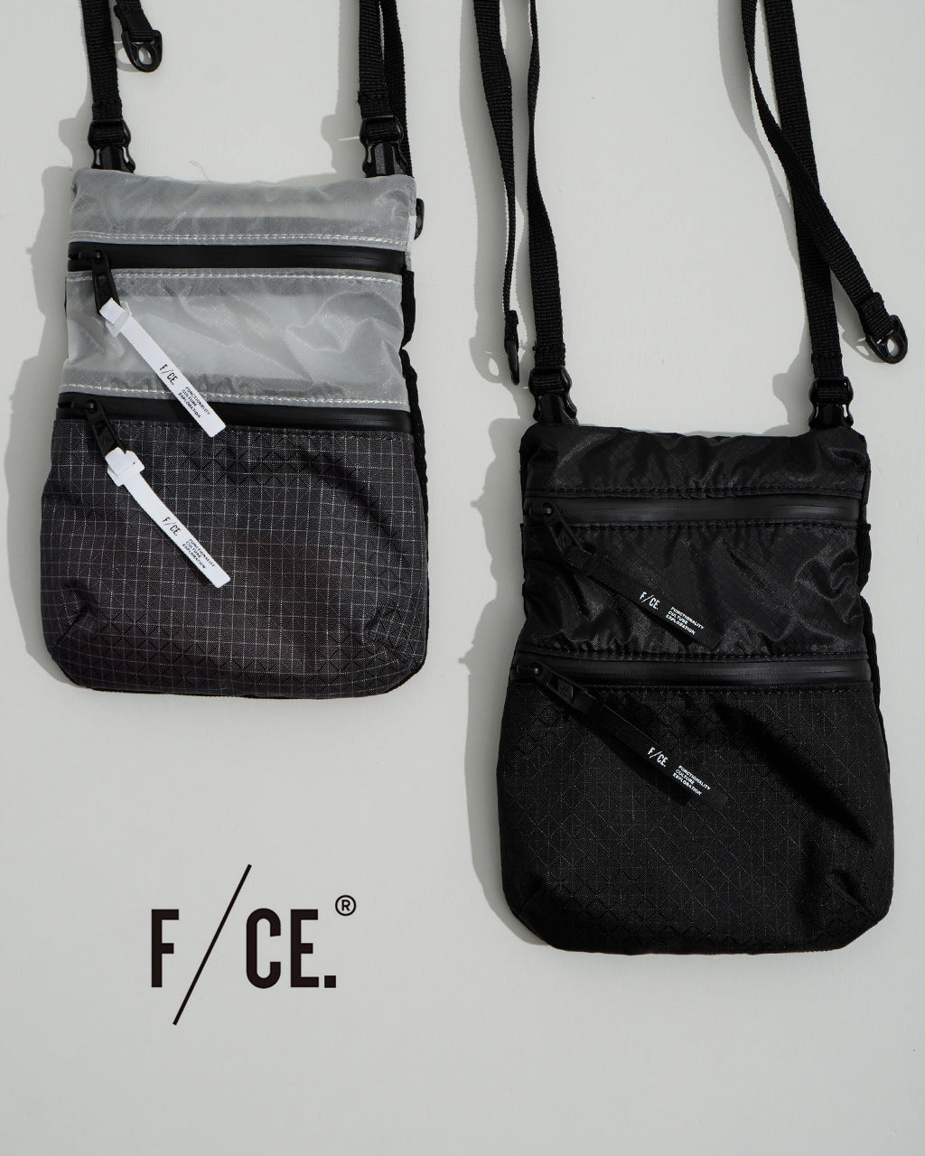 F/CE. エフシーイー 縦型 ミニポシェット サコッシュ CORDURA SIL NYLON PORTRAIT コーデュラ シル ナイロン ポートレート ショルダーバッグ 鞄 CORDURA66 FCR34251B0002【送料無料】