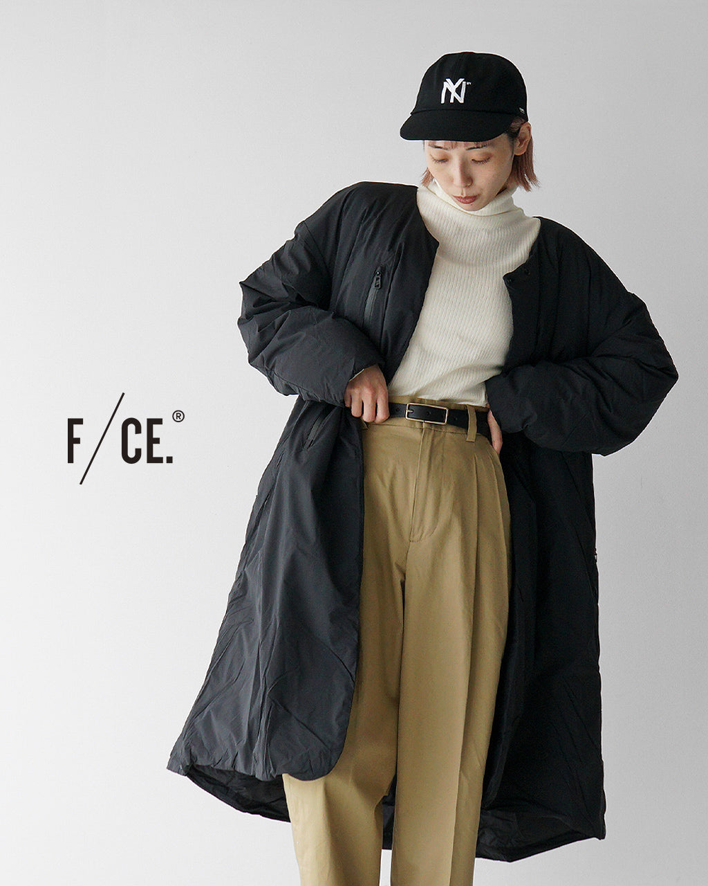 【SALE！30%OFF】F/CE.×NANGA エフシーイー × ナンガ エフライト ニュー カラーレス ロング コート FT NEW COLLARLESS LONG COAT FNA09242W0002【送料無料】