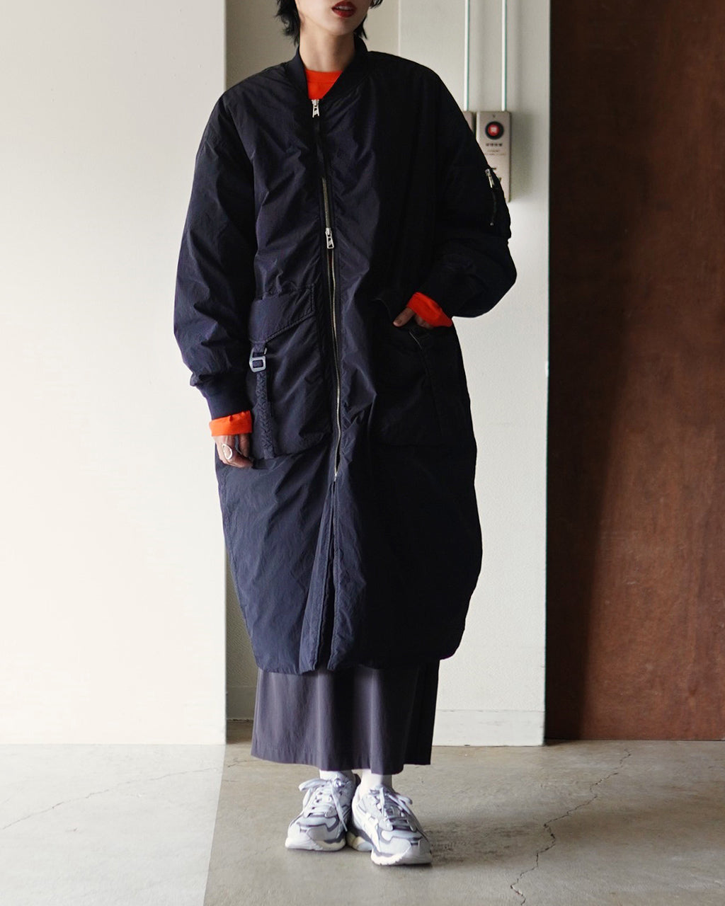 GARMENT DYE DOWN MA-1 LONG COAT FST09252U0001