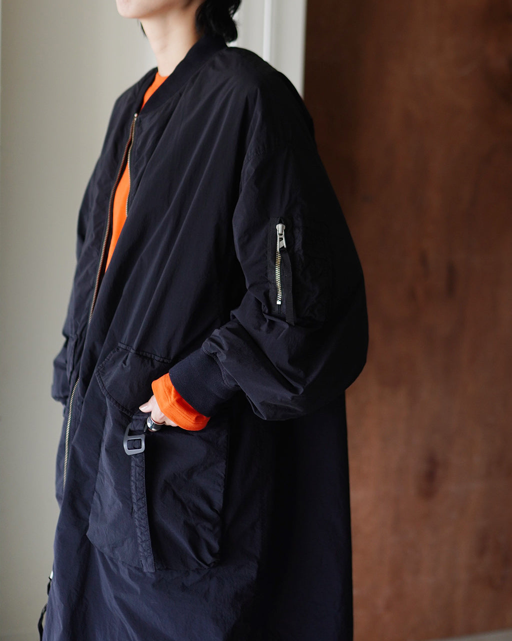 GARMENT DYE DOWN MA-1 LONG COAT FST09252U0001