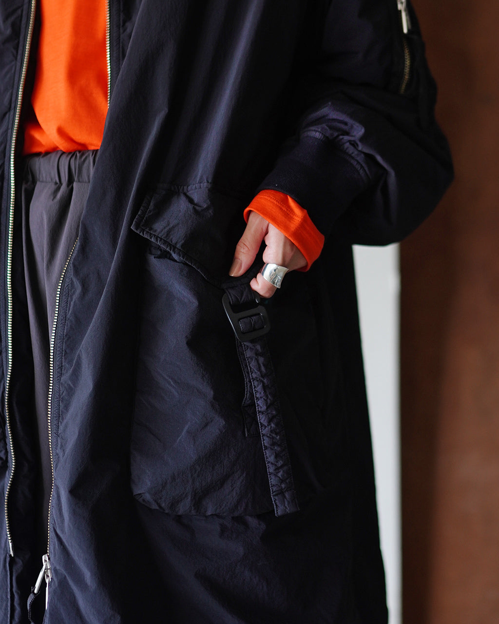 GARMENT DYE DOWN MA-1 LONG COAT FST09252U0001