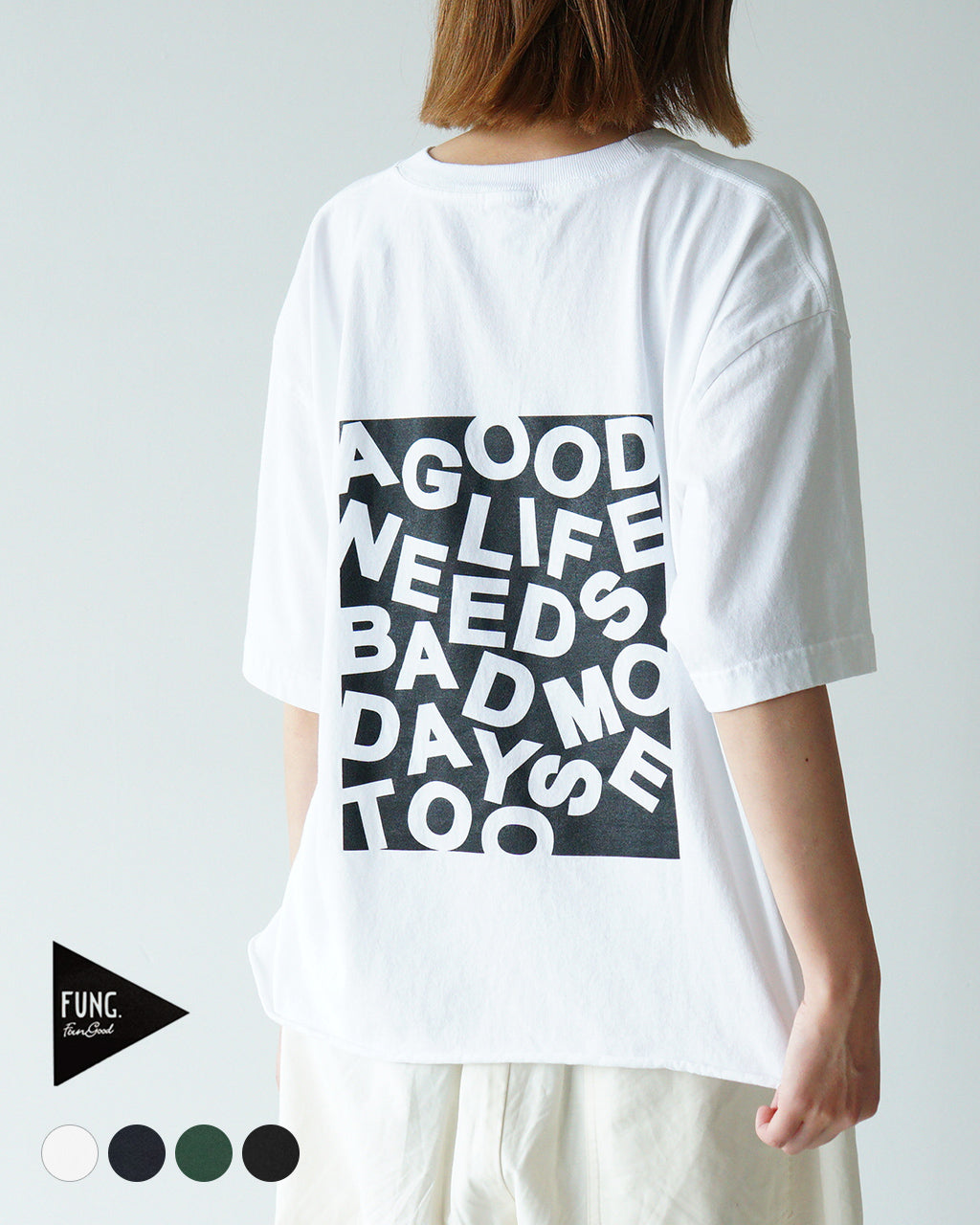 FUNG ファング プリントTシャツ エー グッドバック PRINT TEE A GOOD BACK トップス 半袖 カットソー