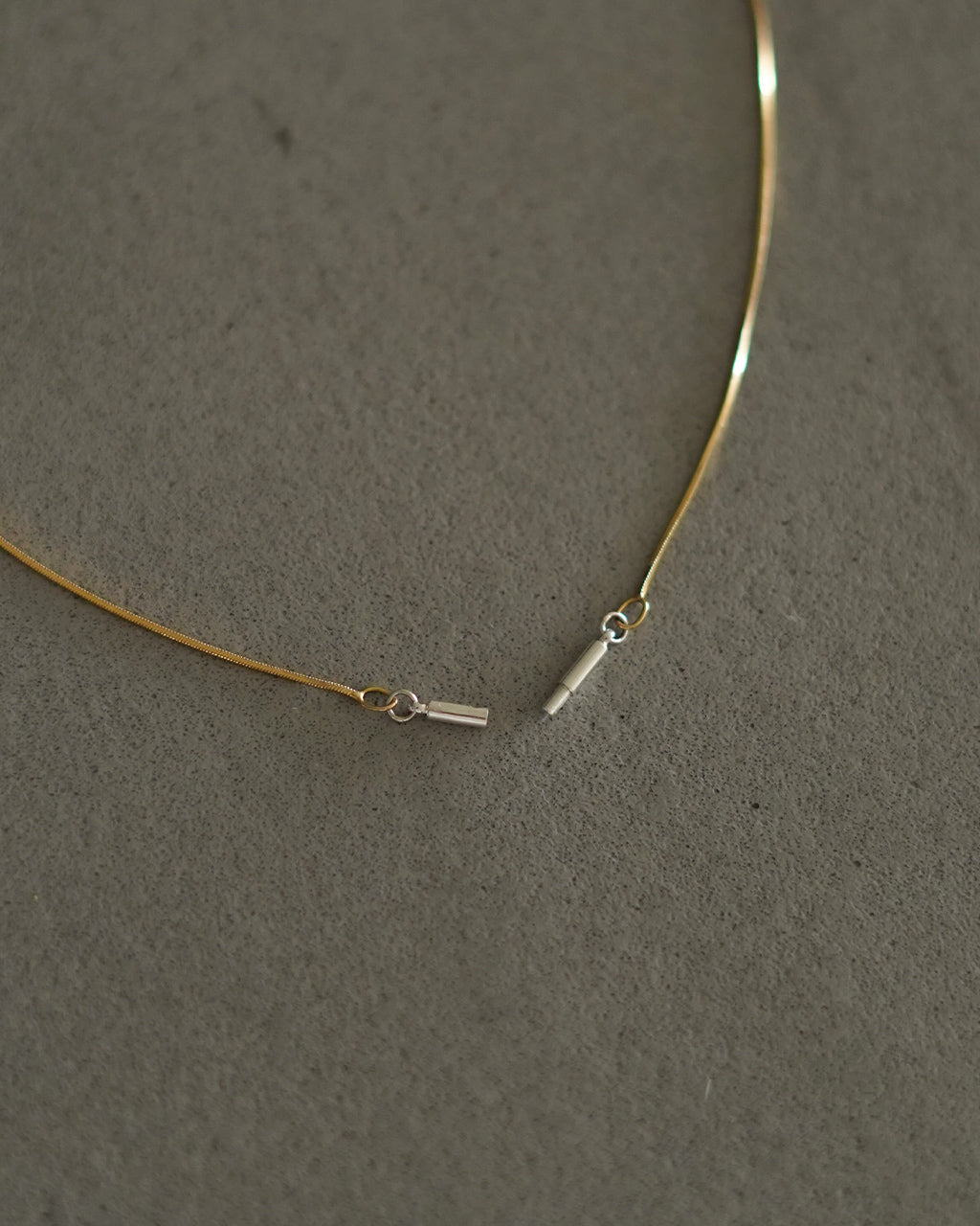 MIX CUT SNAKE CHAIN NECKLACE 21SS-MCNK03