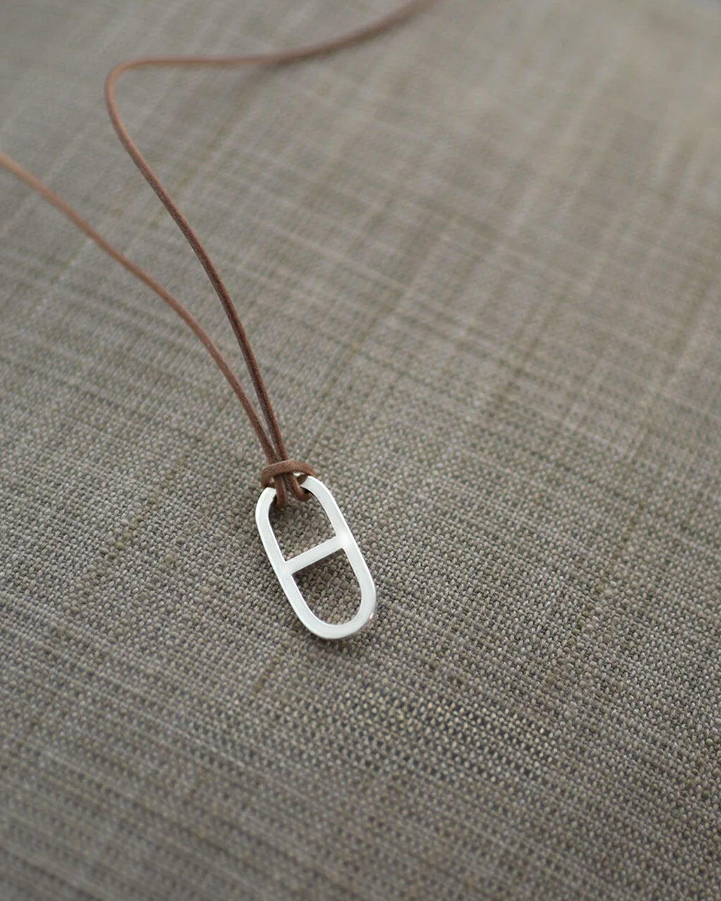Garden of Eden 가든 오브 에덴 앵커 가죽 목걸이 ANCHER LEATHER NECKLACE(SMALL) 실버 925 액세서리 22AW005【무료우송】【쿠폰 대상외】 [★] 