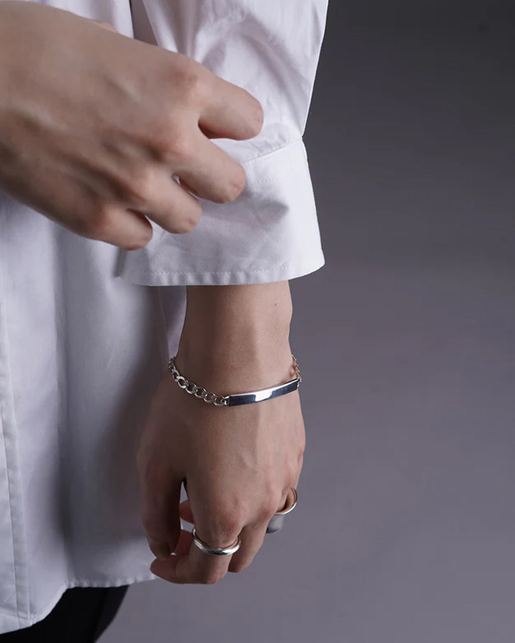 Garden of Eden 가든 오브 에덴 팔찌 ID Braceret M 실버 925 액세서리 22AW022 【무료우송】【쿠폰 대상외】 [★] 