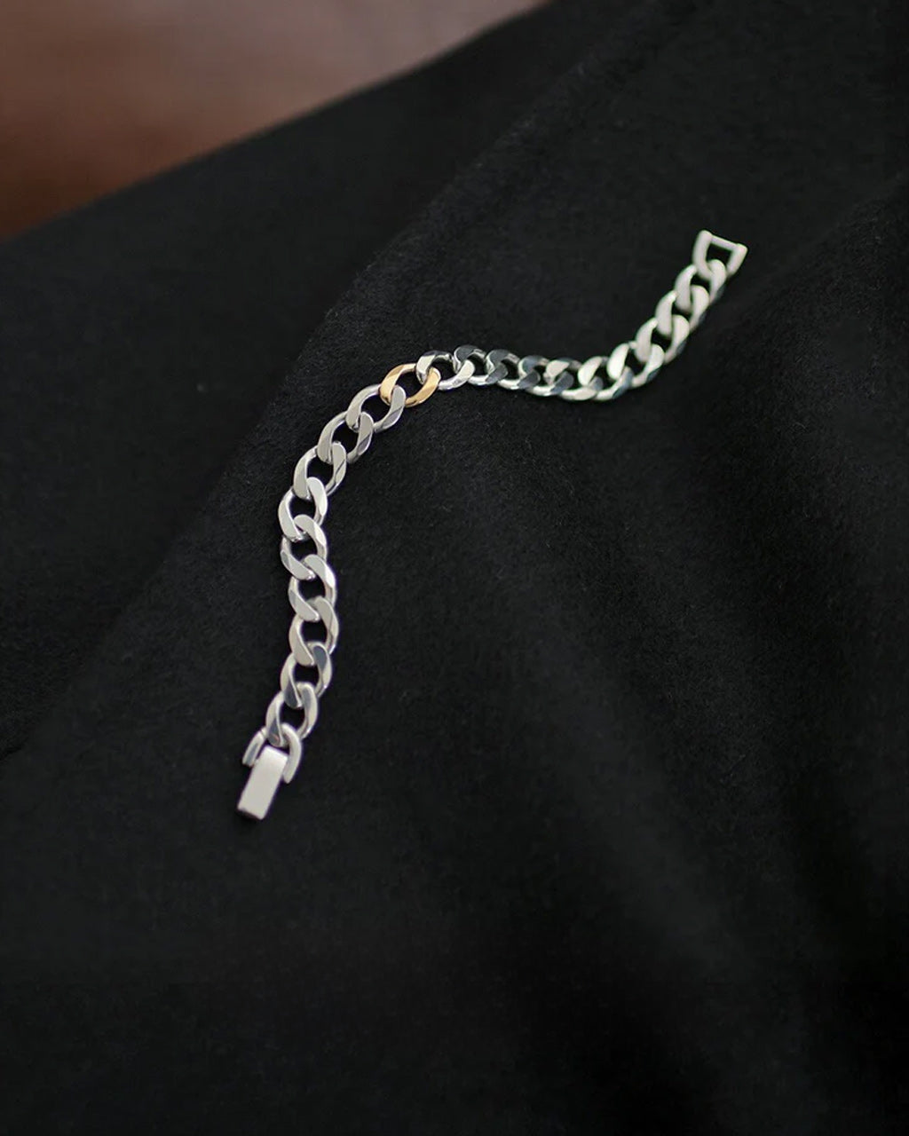 Garden of Eden 가든 오브 에덴 스몰 라이트 커브 체인 브레스 SMALL LIGHT CURB CHAIN ​​BRACE (1GOLD) 18K 골드 실버 925 액세서리 22AW035G 【무료우송】 