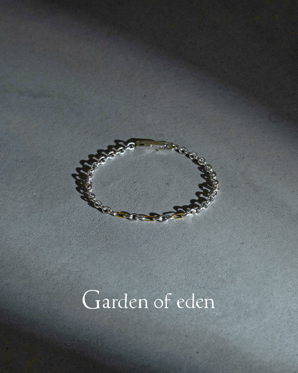 Garden of Eden ガーデンオブエデン 18K ゴールド＆シルバー ミックス チェーン ブレスレット 18K&SV mid.mix chian bracelet シルバー925 25SS057【クーポン対象外】【送料無料】