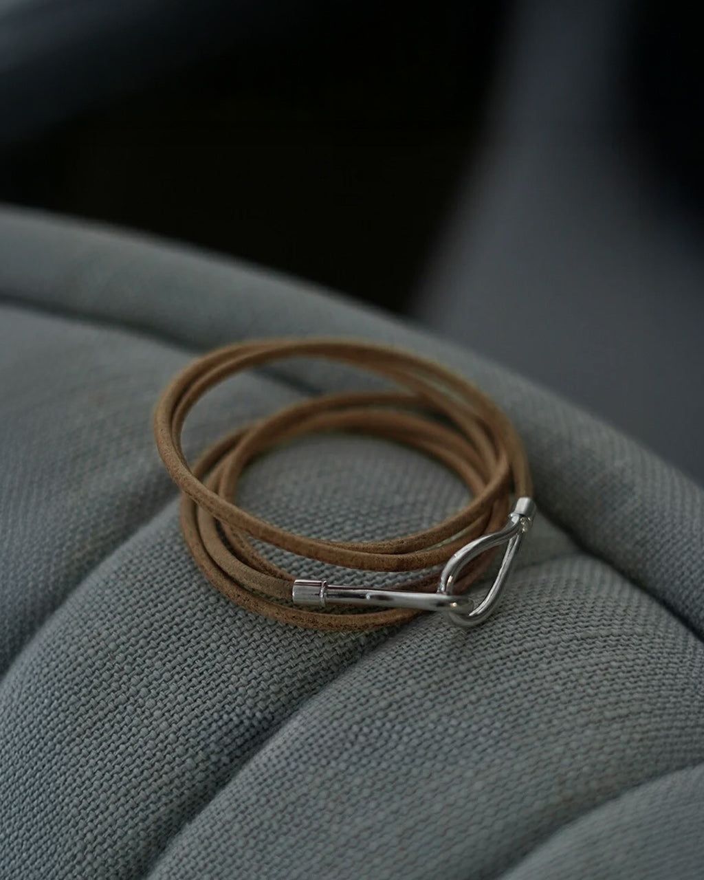 Garden of Eden 가든 오브 에덴 레더 코드 훅 브레이슬릿 LEATHER CORD FOOK BRACELET 실버 925 24SS106 24SS107【쿠폰 대상외】【무료우송】 