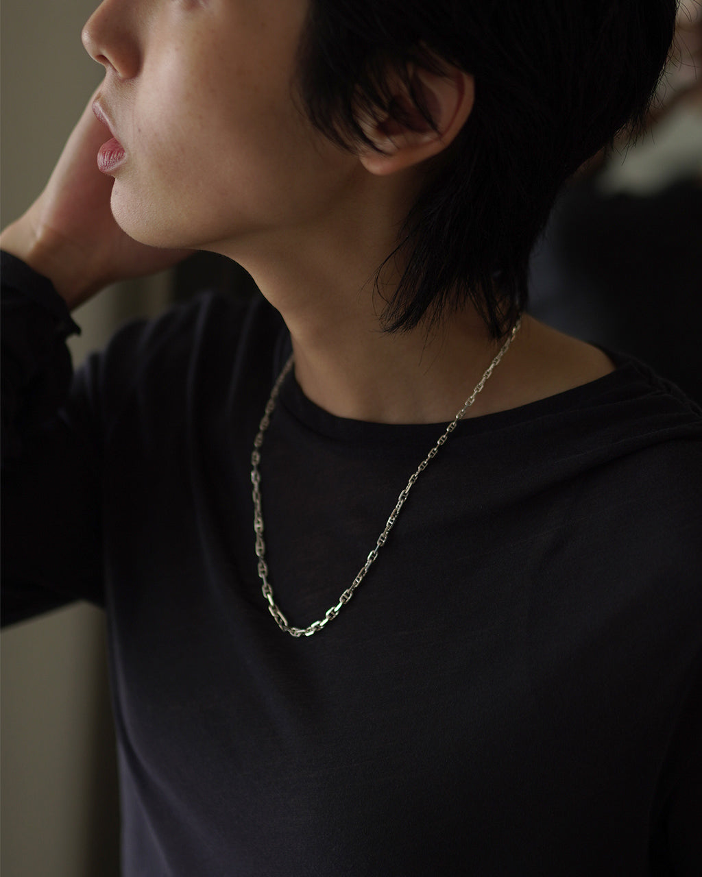 Garden of eden GRADIENT ANCHOR CHAIN NECKLACE ED25AW-022