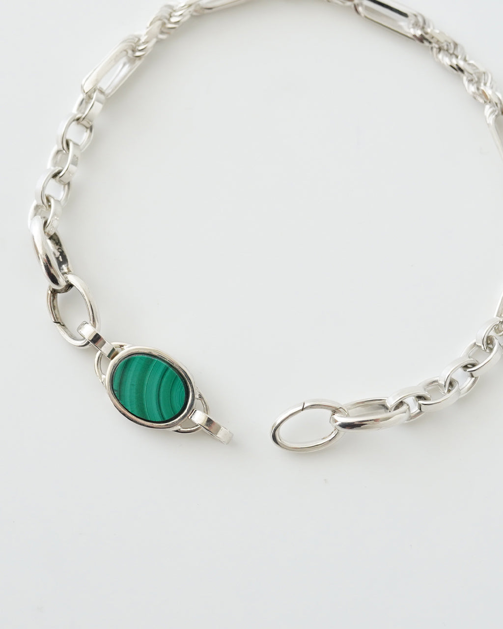 Garden of eden STONE SIGNET FIGARO TRIPLE CHAIN BRACELET/STONE(M) ED25AW-093