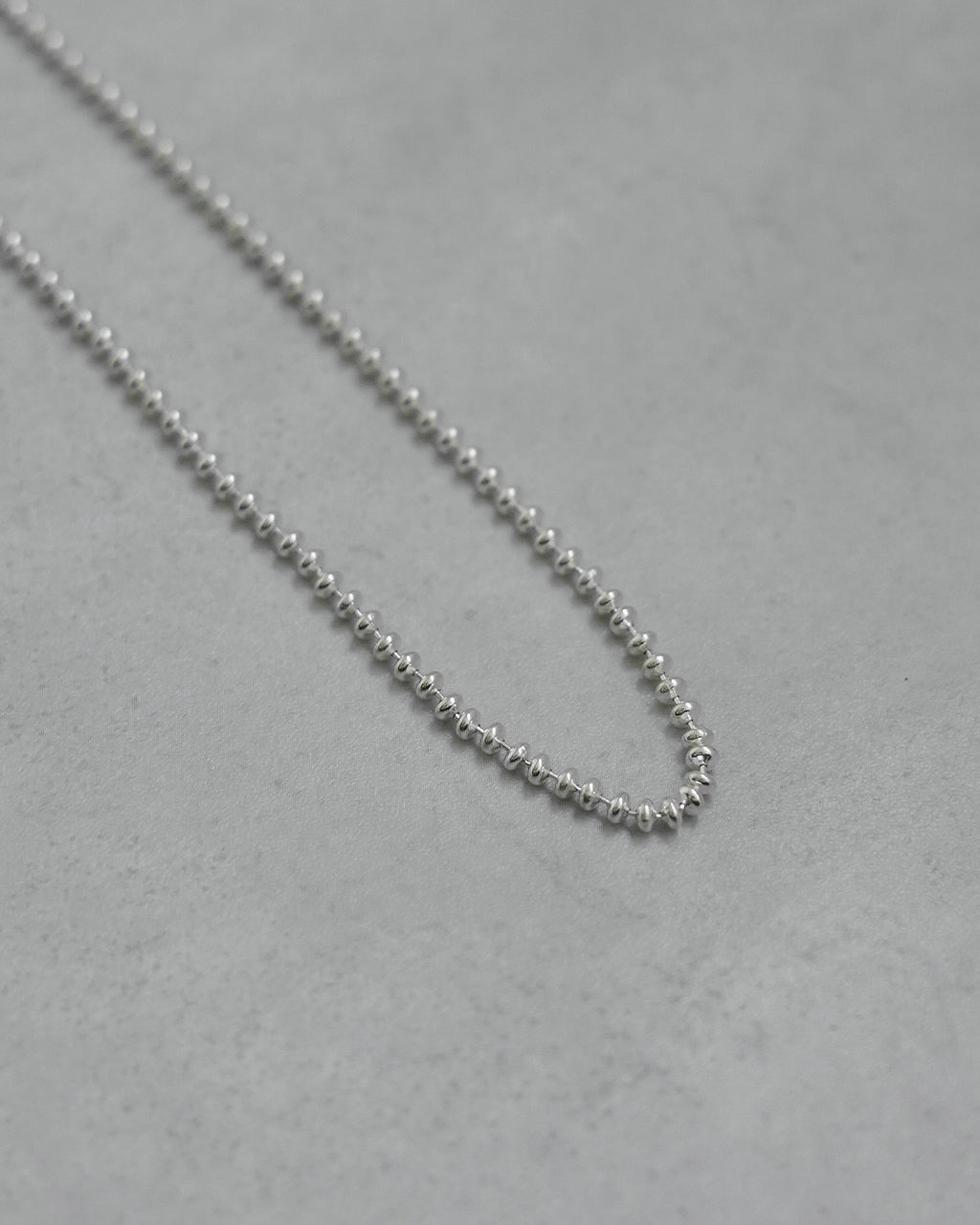 OVAL BALL CHAIN NECKLACE 40cm 50cm ED25AW-013