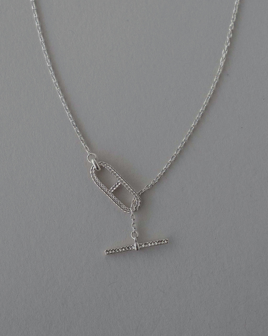 CABLE ROPE ANCHOR T-BAR NECKLACE ED26AW-040