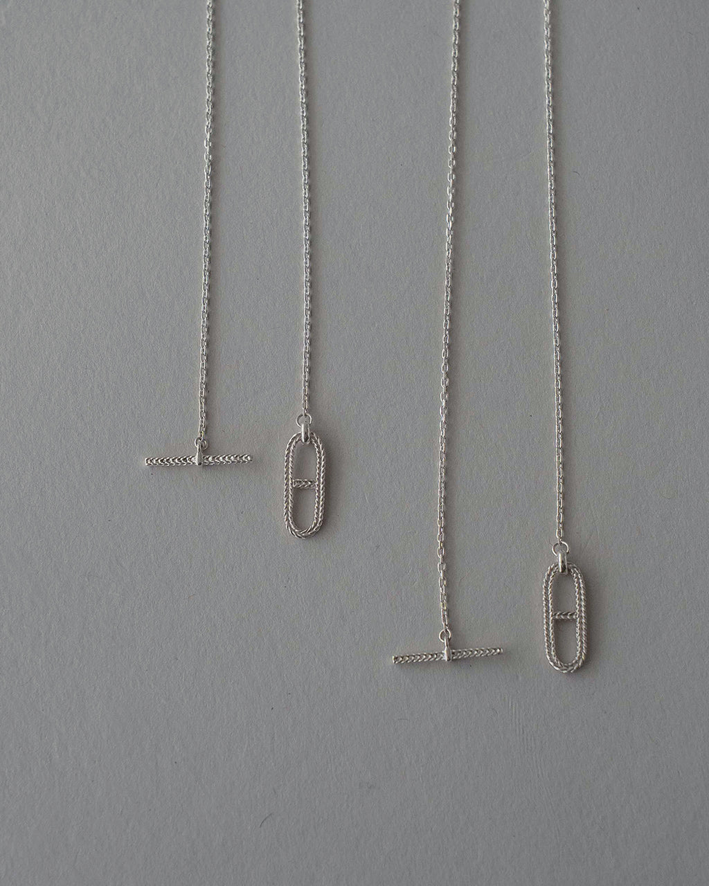 CABLE ROPE ANCHOR T-BAR NECKLACE ED26AW-040