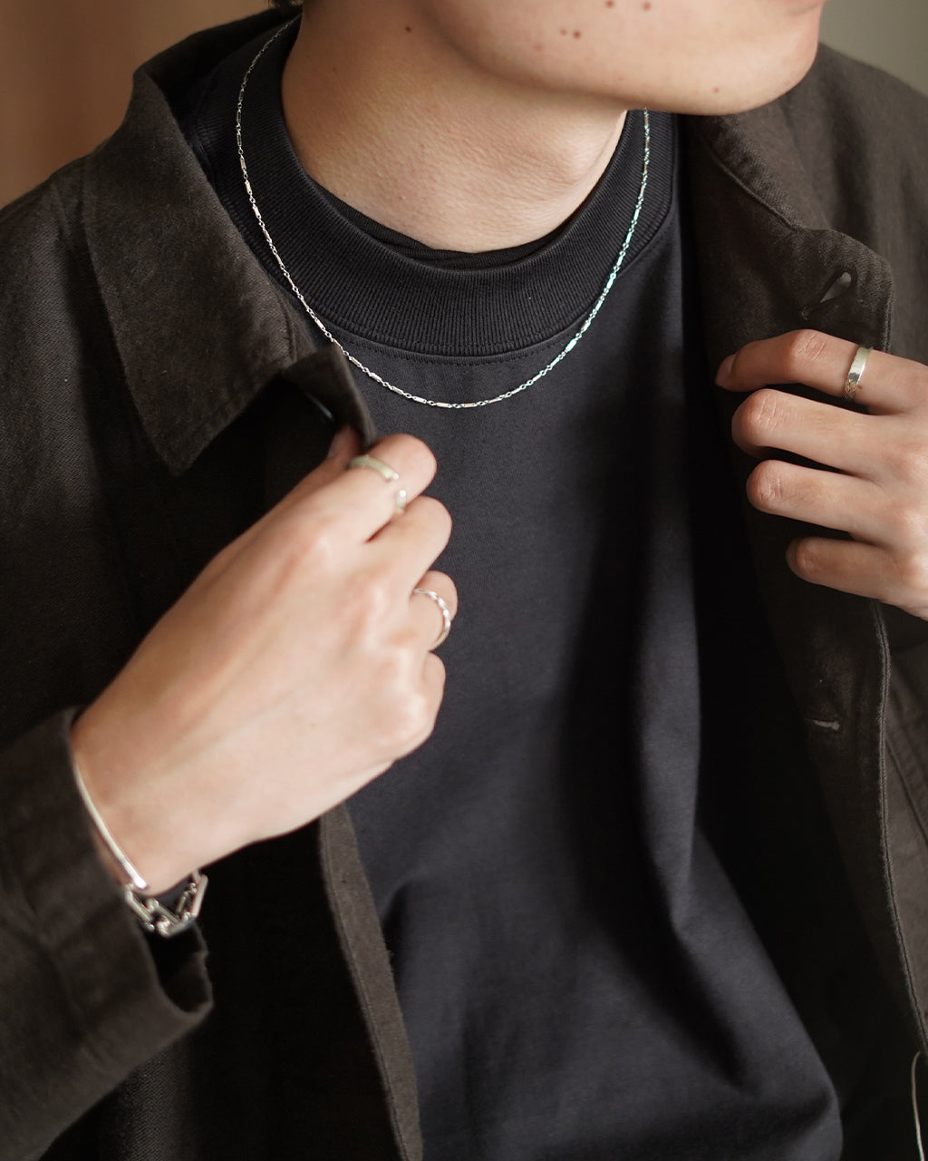 ｜point × 10｜BAR & LINK CHAIN NECKLACE ED26SS-053