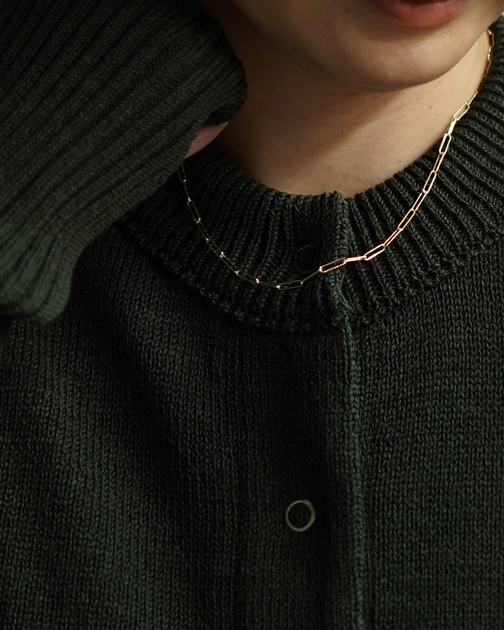 9K CUTTING PC CHAIN NECKLACE (S)2.3mm ED26SS-113