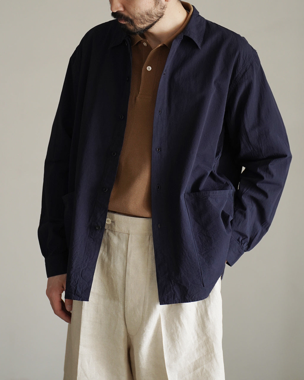 A VONTADE アボンタージ ガーデナーエプロン ロングスリーブ 長袖 シャツ | Crouka(クローカ)