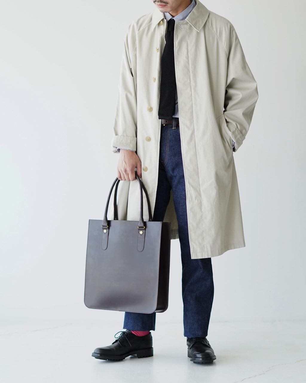 GLENROYAL ブライドルレザー 2ハンドル トートバッグオールレザー 牛革