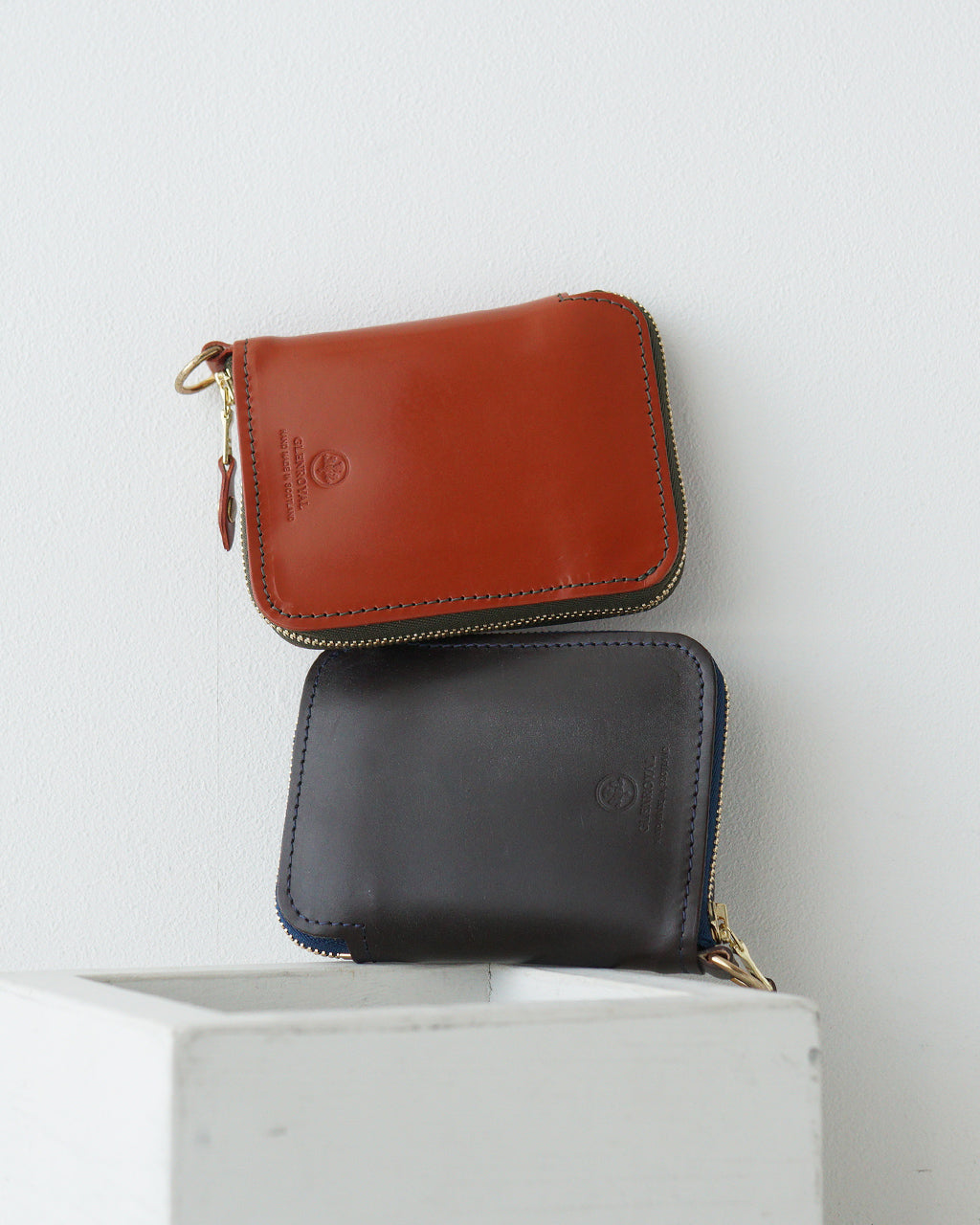 【SALE！30%OFF】GLENROYAL グレンロイヤル スモール ジップ ウォレット SMALL ZIP WALLET コンパクト 二つ折り ミニ財布 Dリング 03-5814【送料無料】