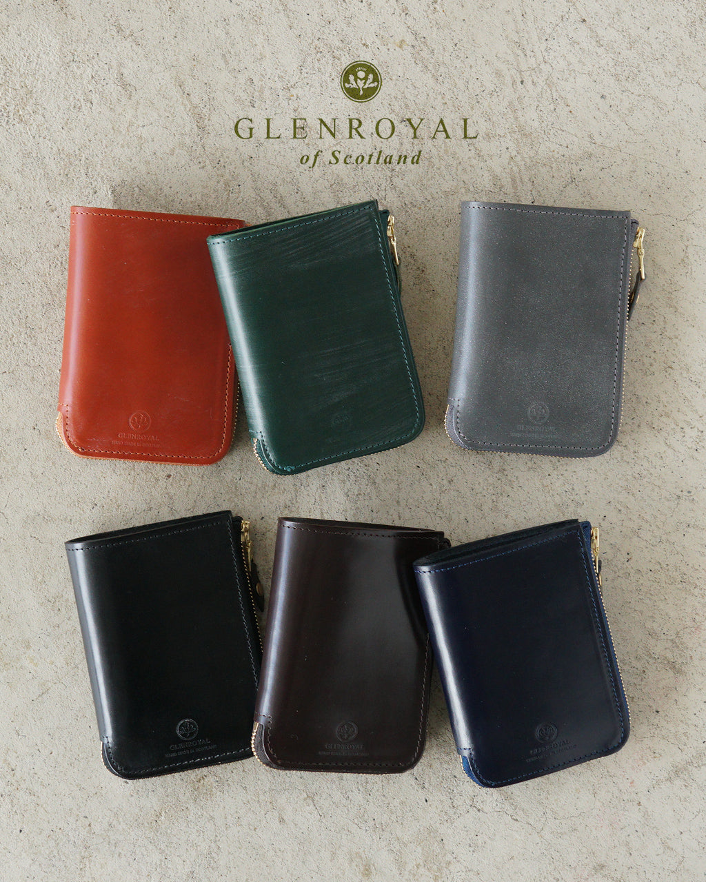 GLENROYAL グレンロイヤル ジップアラウンド スモール ウォレット L ZIP AROUND SMALL WALLET L字型 ファスナー ジップ 財布 03-5817【クーポン対象外】【送料無料】