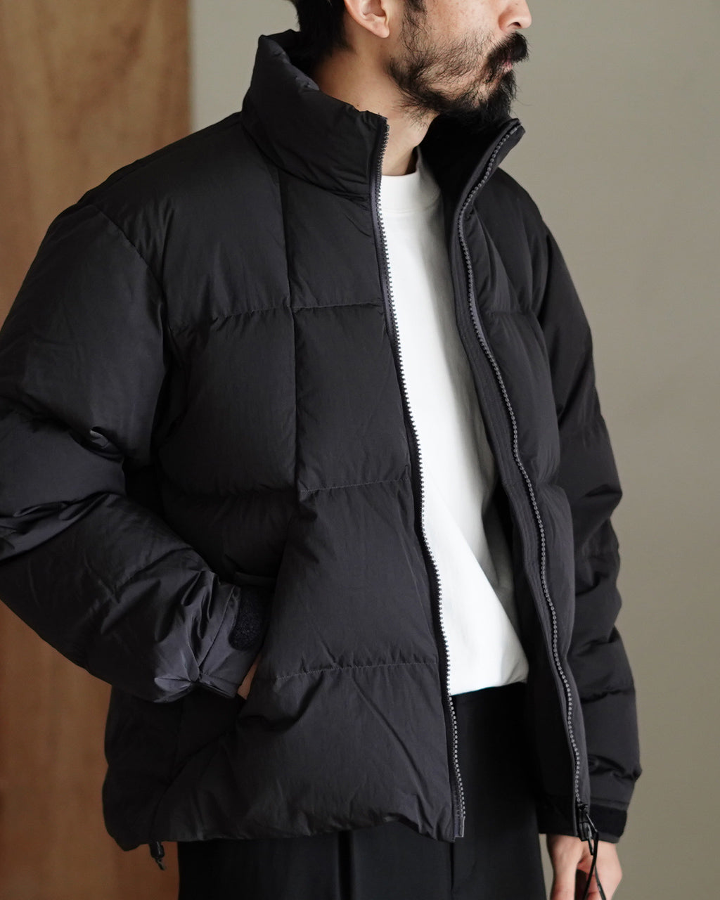 Dope Dyed Ripple Nylon Down Jacket GL25339