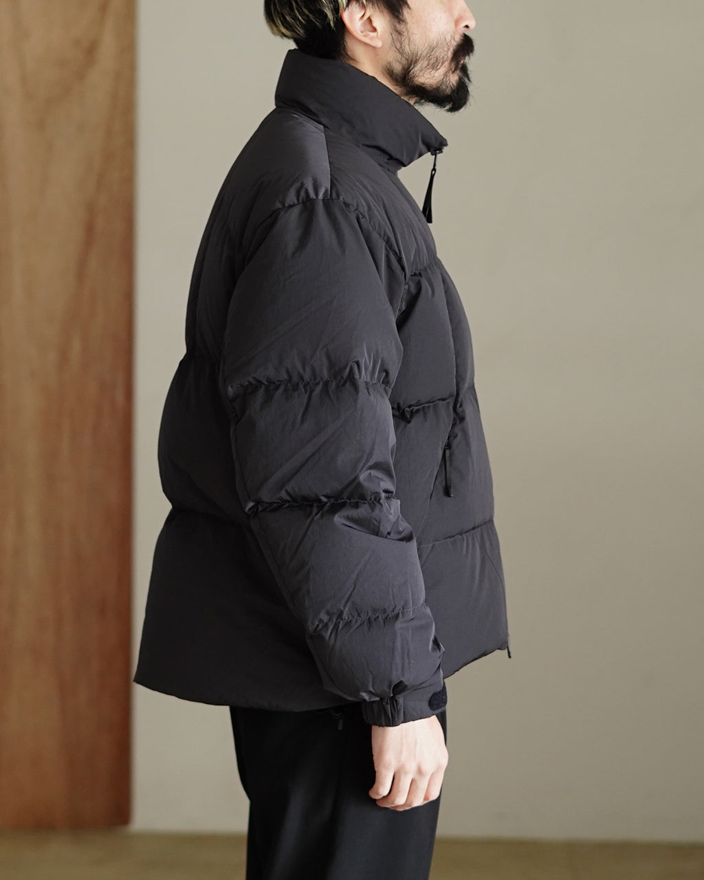 Dope Dyed Ripple Nylon Down Jacket GL25339