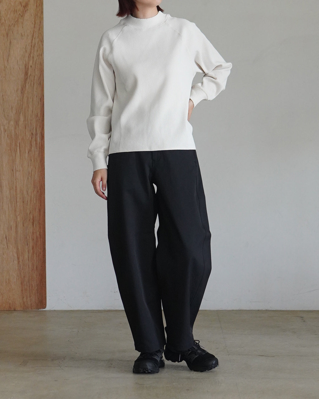 WF Light Mock Neck L/S T-shirt GLW45331