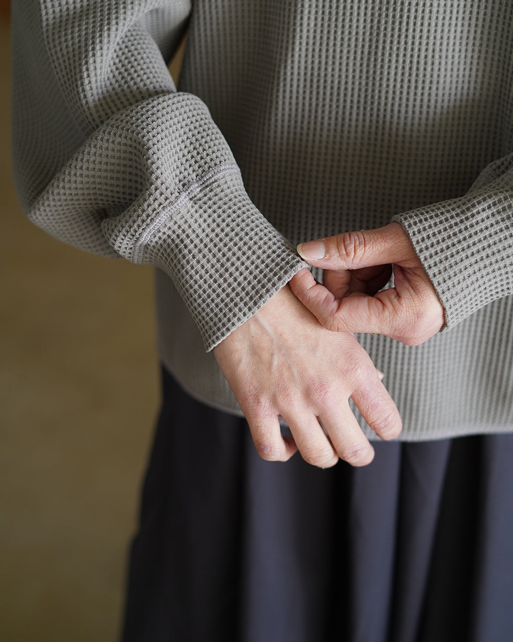 WF Light Mock Neck L/S T-shirt GLW45331