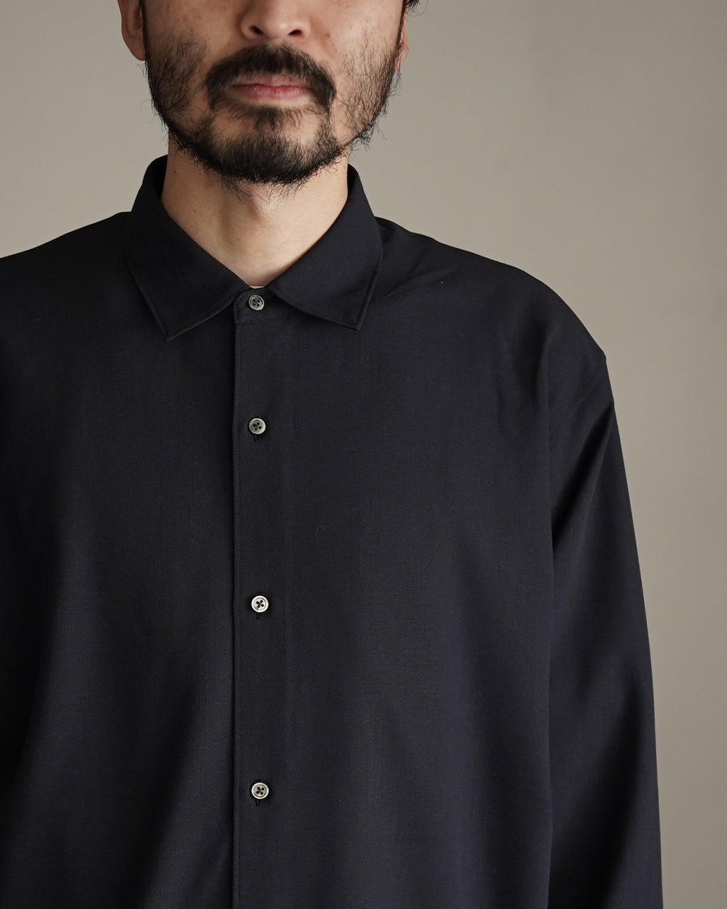 High Twisted Wool Relax Shirt GL55702