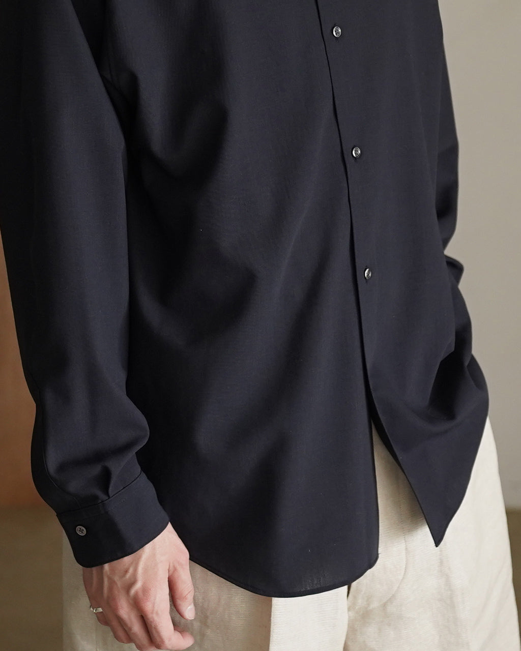 High Twisted Wool Relax Shirt GL55702
