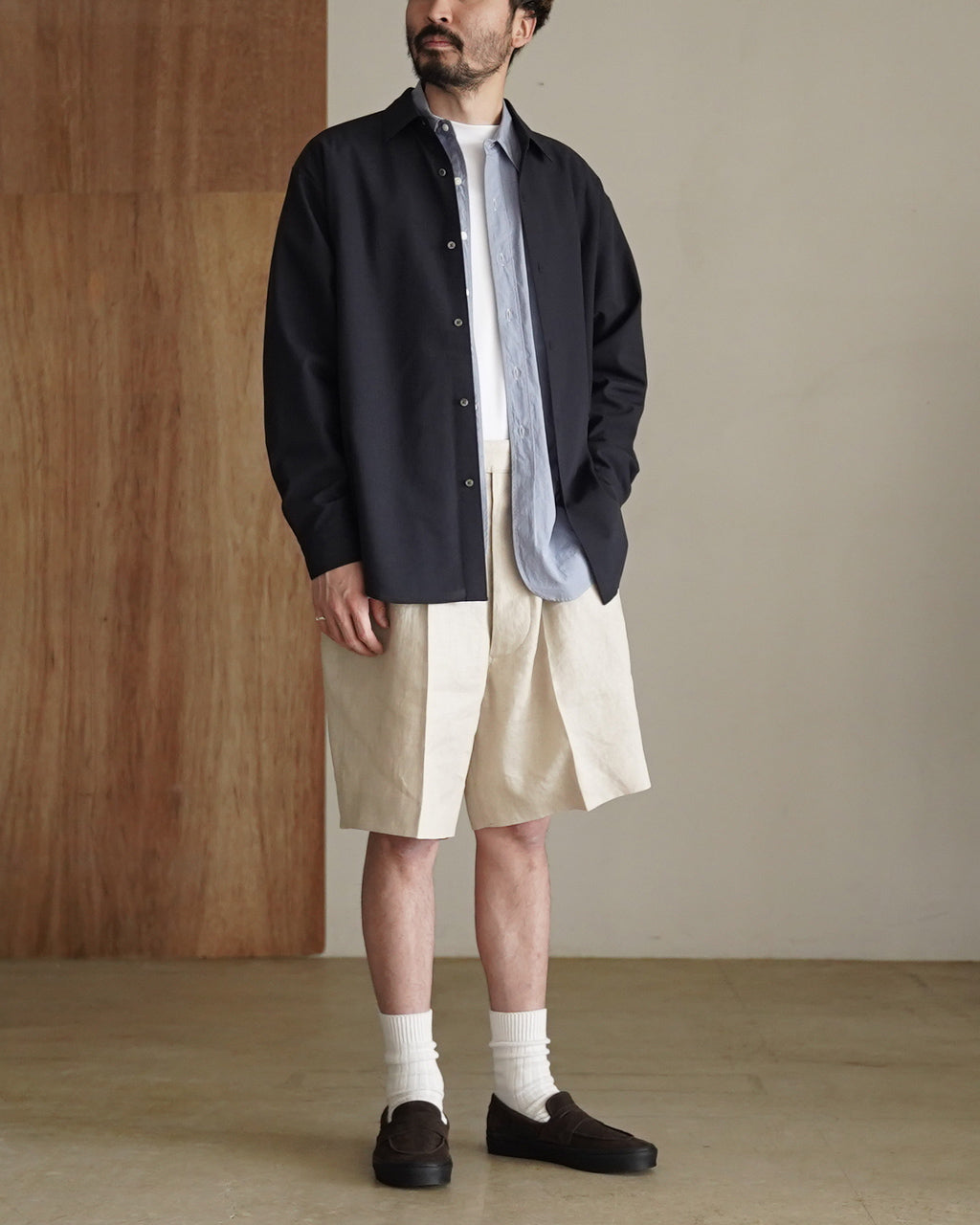 High Twisted Wool Relax Shirt GL55702