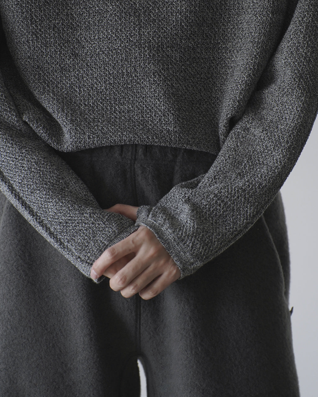 Perforated Wholegarment Knit Top GZ36308