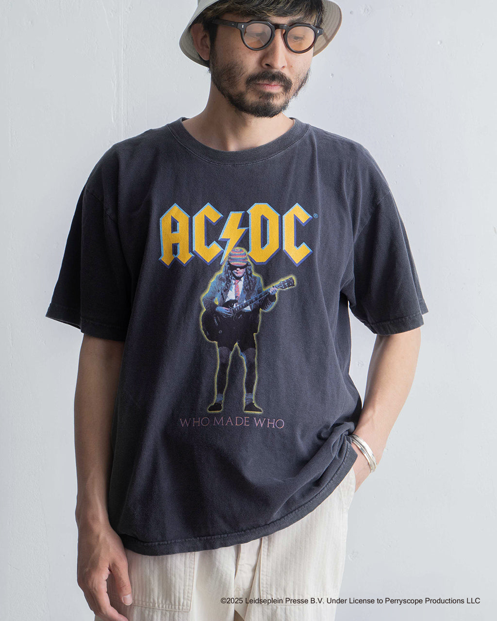 【SALE！20%OFF】GOOD ROCK SPEED グッドロックスピード エーシー・ディーシー AC/DC ART T-SHIRT WHO MADE WHO 半袖 Tシャツ プリントTシャツ 25ACD001W