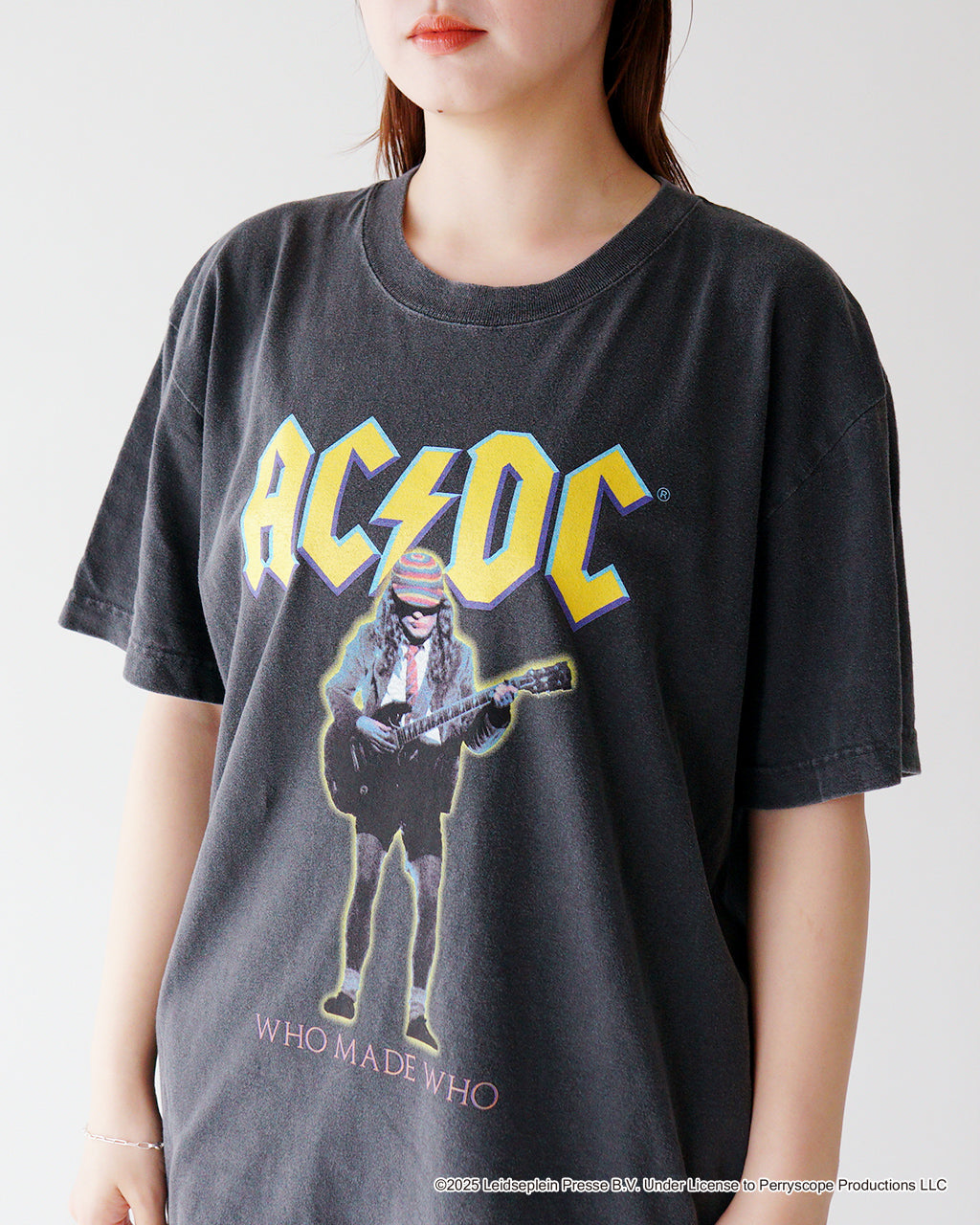 【SALE！20%OFF】GOOD ROCK SPEED グッドロックスピード エーシー・ディーシー AC/DC ART T-SHIRT WHO MADE WHO 半袖 Tシャツ プリントTシャツ 25ACD001W