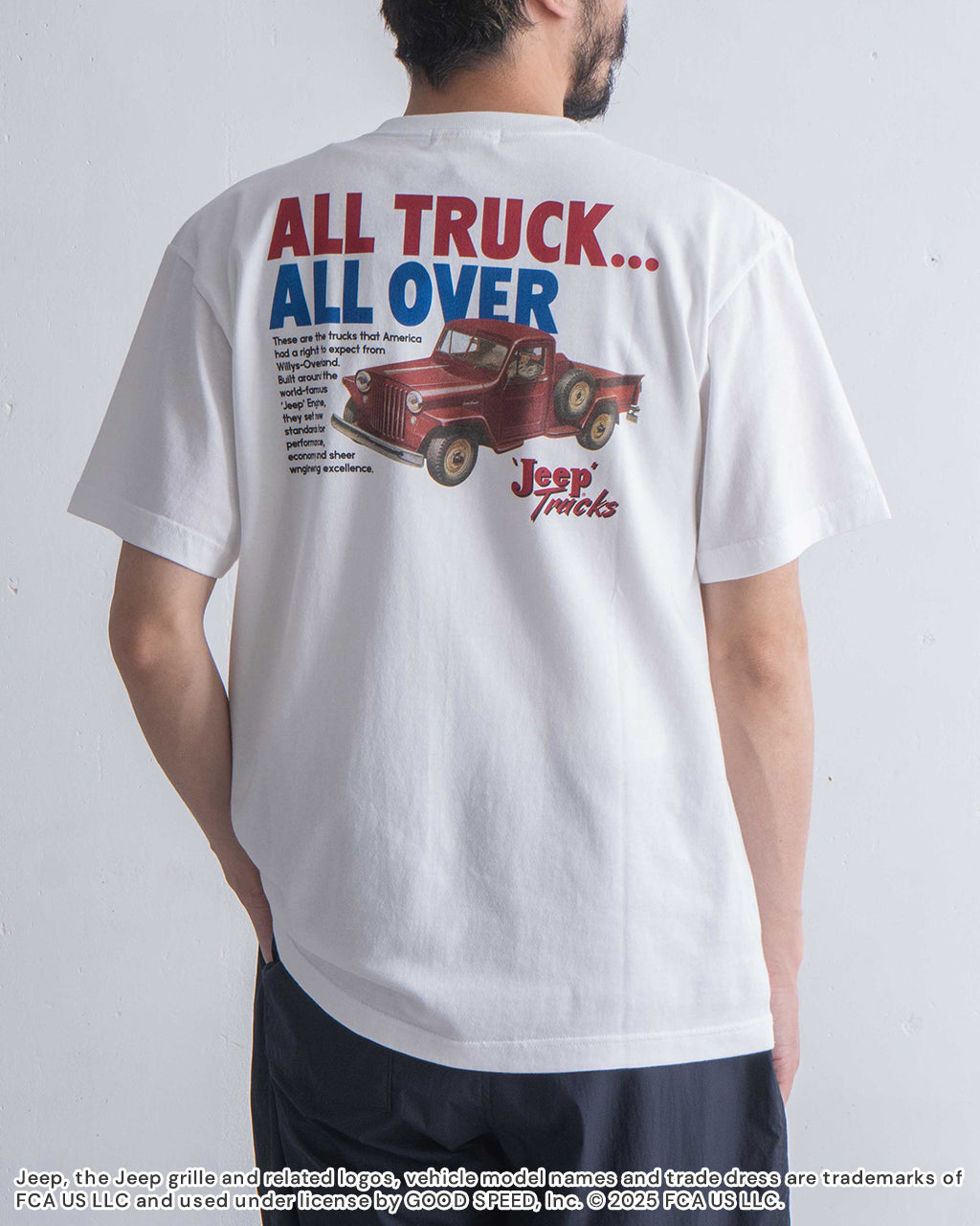 【SALE！20%OFF】GOOD ROCK SPEED グッドロックスピード JeepR?半袖Tシャツ ジープ "ALL TRUCK" "New Cherokee" バックプリントT ロゴT カットソー 25JEP102W 25JEP103W