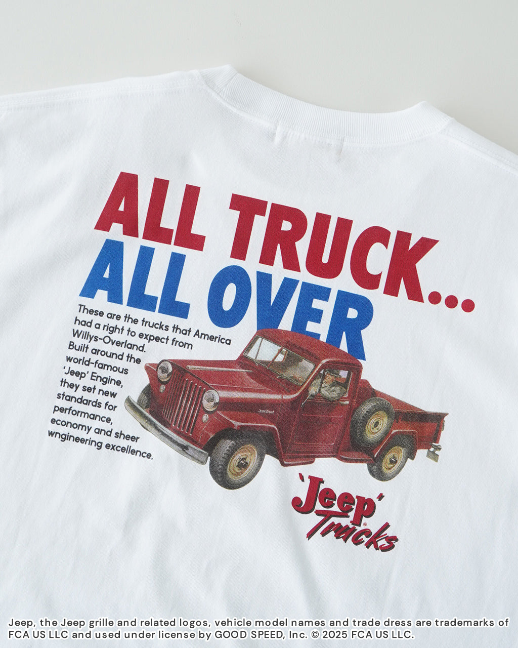 【SALE！20%OFF】GOOD ROCK SPEED グッドロックスピード JeepR?半袖Tシャツ ジープ "ALL TRUCK" "New Cherokee" バックプリントT ロゴT カットソー 25JEP102W 25JEP103W
