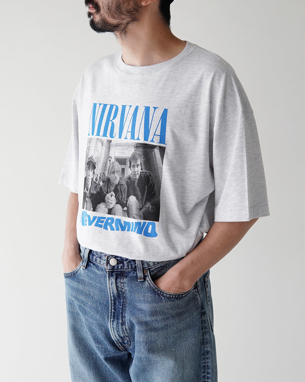 【SALE！30%OFF】GOOD ROCK SPEED グッドロックスピード 半袖Tシャツ NIRVANA NEVERMIND BIG T-SHIRT ニルヴァーナ マインド ビッグ 25NVN101W