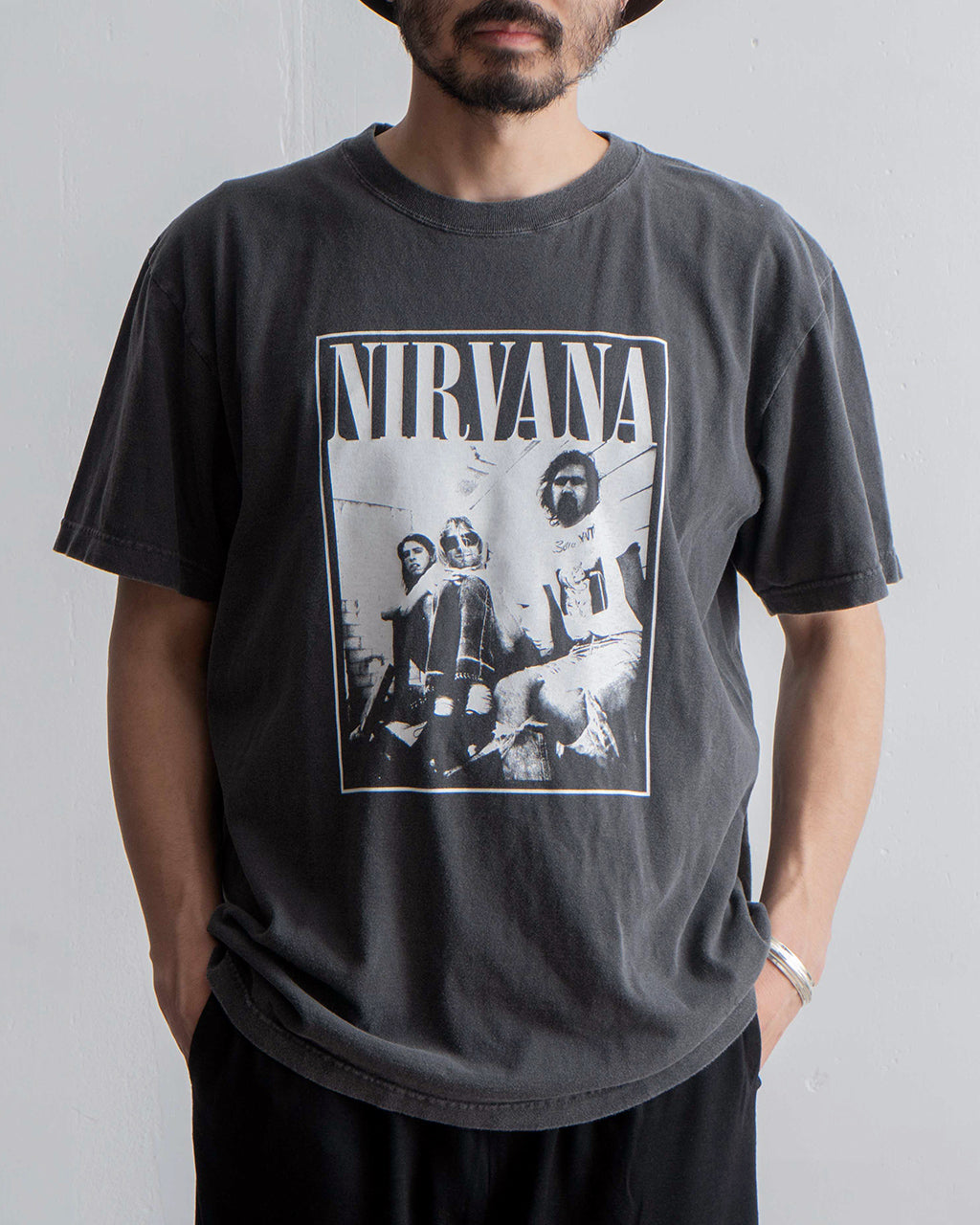 【SALE！30%OFF】GOOD ROCK SPEED グッドロックスピード 半袖Tシャツ NIRVANA PIGMENT PHOTO T-SHIRT SMILE T-SHIRT ニルヴァーナ バンドT 25NVN001W 25NVN002W 25NVN102W