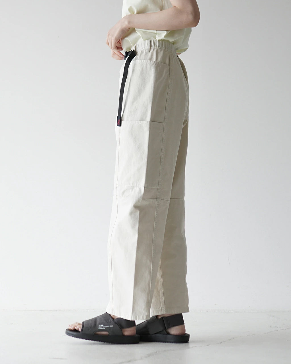 GRAMICCI グラミチ ウィヴォヤジャーパンツ W'S VOYAGER PANT イージーパンツ ウェビングベルト オフホワイト ブラック グリーン 製品染め カーゴパンツライク ツイル G2SW-P090 【クーポン対象外】【送料無料】