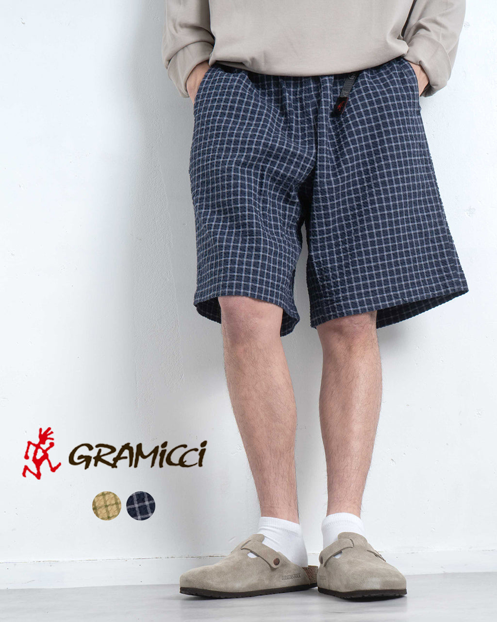 【SALE！20%OFF】GRAMICCI グラミチ O.G. ショートパンツ O.G. SEERSUCKER LAGOON SHORT シアサッカーコットン ウェビングベルト イージーウエスト リラックスフィット G5SM-P047【送料無料】