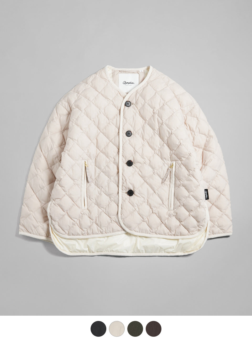 ジムフレックス Gymphlex キルティング ダウン カラーレス ジャケット QUILT DOWN COLLARLESS JACKET  2024秋冬 GY-A0431NYM【送料無料】