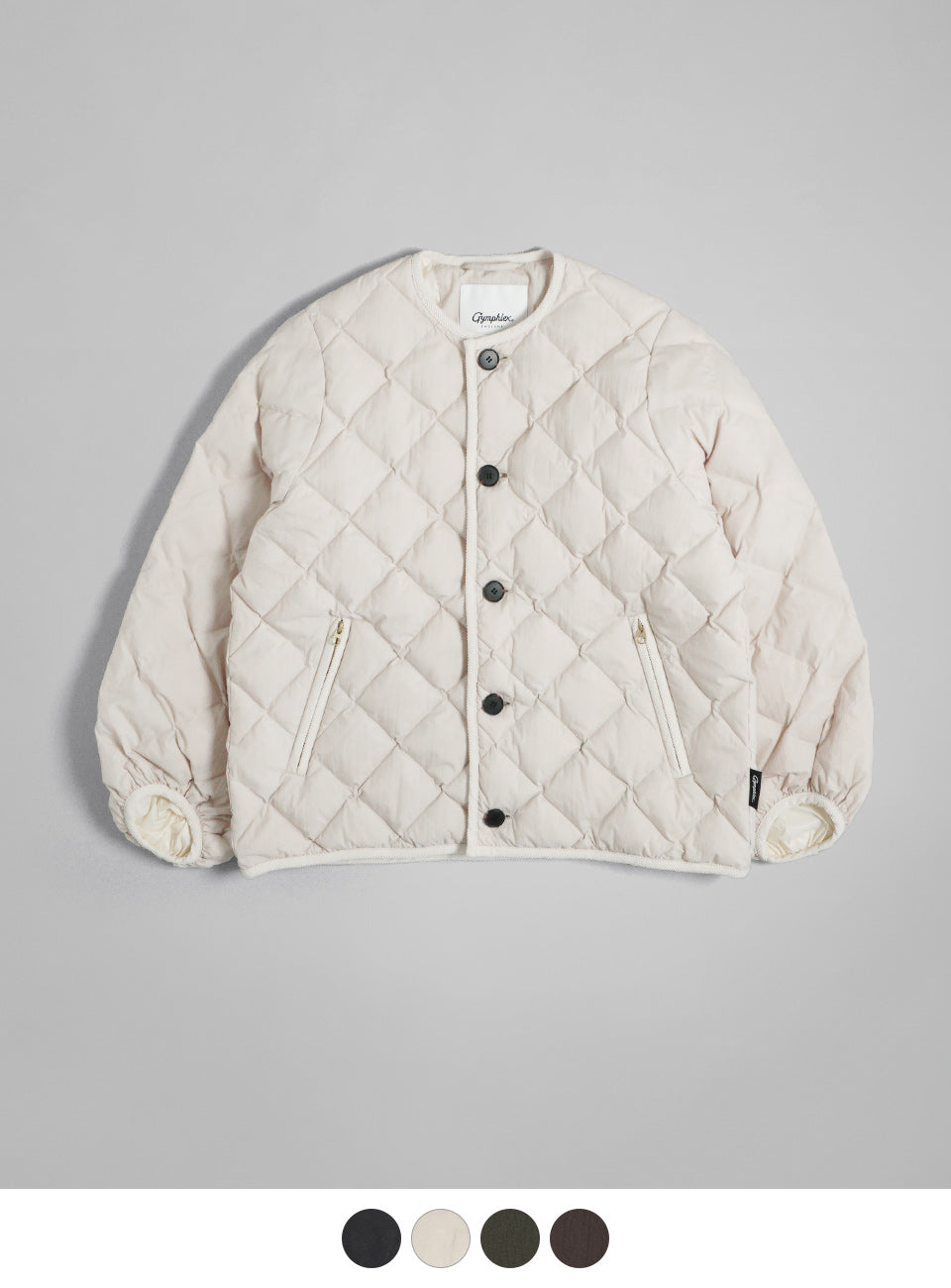 ジムフレックス Gymphlex キルト ダウン パフスリーブ ジャケット QUILT DOWN PUFF SLEEVE JACKET ダウンジャケット 2024秋冬 GY-A0432NYM【送料無料】