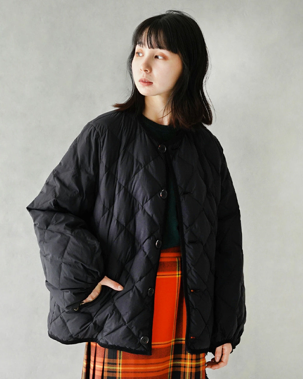 ジムフレックス Gymphlex キルト ダウン パフスリーブ ジャケット QUILT DOWN PUFF SLEEVE JACKET ダウ