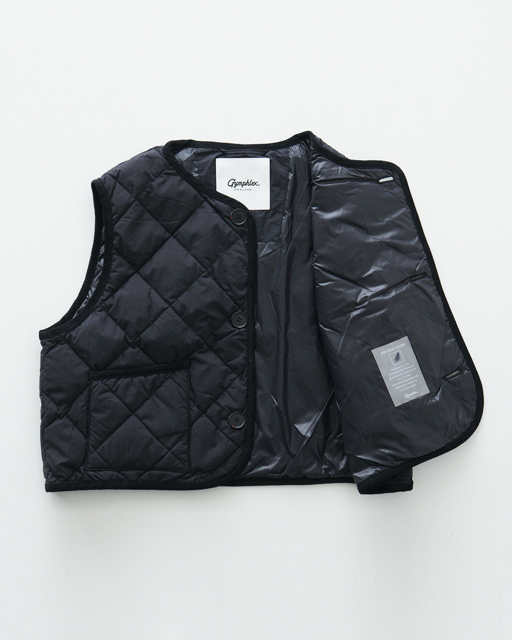 【SALE！20%OFF】Gymphlex ジムフレックス キルティング ダウンベスト QUILT DOWN SHORT VEST GY-A0433NYM 1026【送料無料】