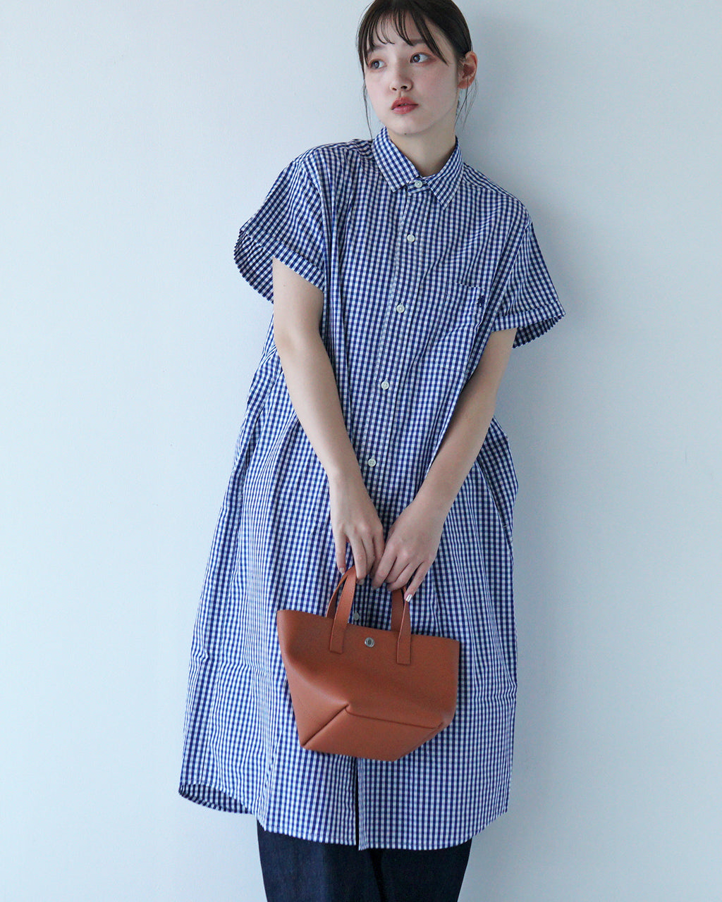 【先行予約：2025年4月上旬頃入荷予定】Gymphlex ジムフレックス シャツワンピース REGULAR COLLAR SHIRT DRESS レギュラーカラー 半袖 GY-B0243MGG GY-B0243MGS【クーポン対象外】【送料無料】