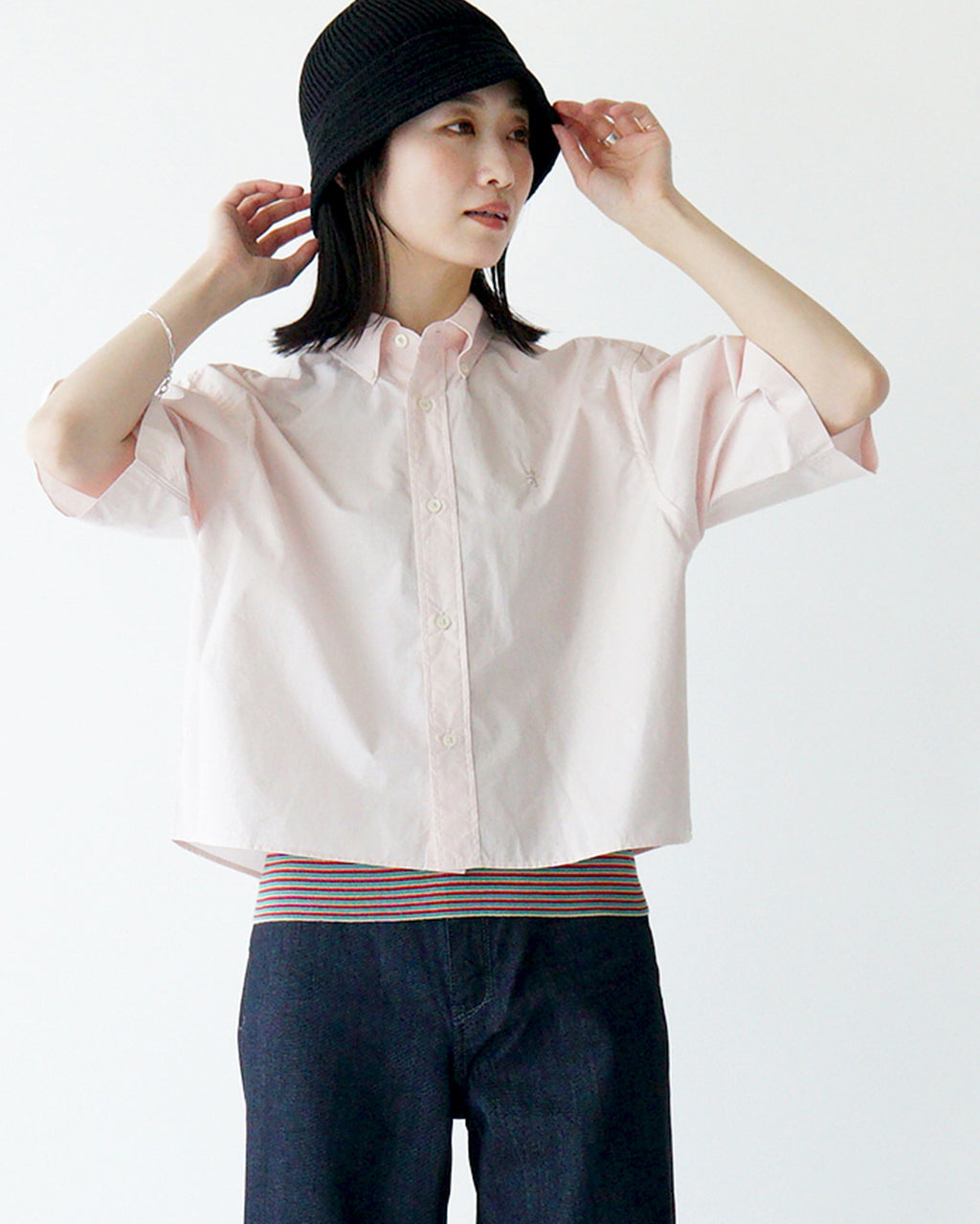 【SALE！30%OFF】Gymphlex ジムフレックス 半袖シャツ ボタンダウン ボタンシャツ SHORT B.D. SHIRT S S GY-B0367 OGT【送料無料】