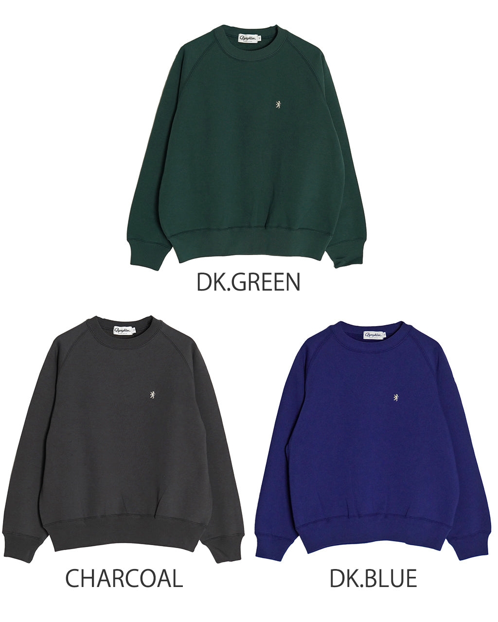 【SALE！20%OFF】ジムフレックス Gymphlex スウィングスリーブ クルーネック プルオーバー スウェット SWING SLEEVE CREW NECK P.O  GY-C0291TCF