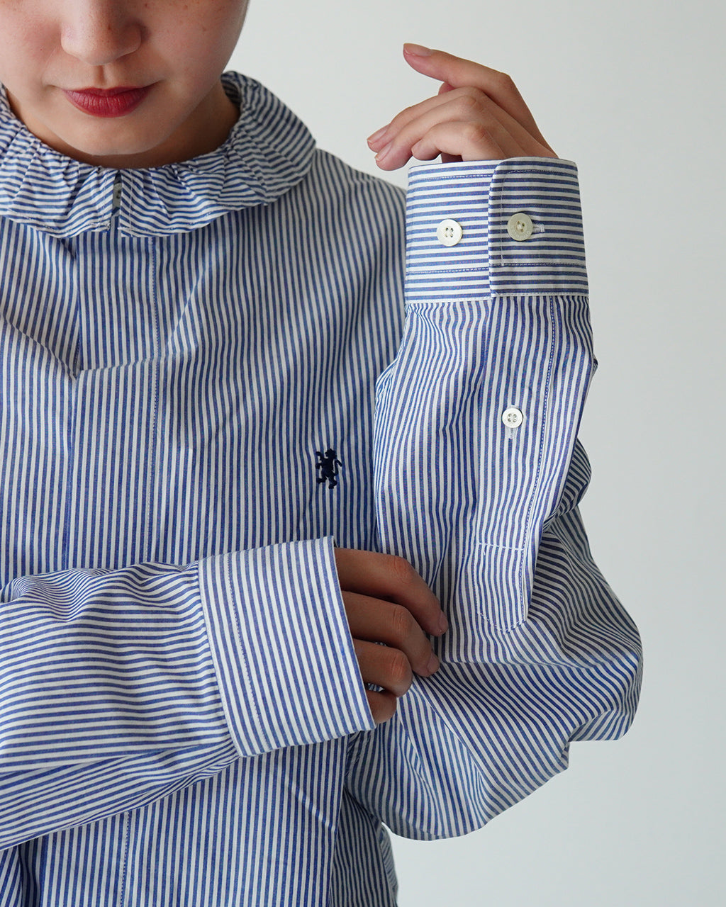 Gymphlex ジムフレックス ギャザードカラー シャツ ロングスリーブ GATHERED COLLAR SHIRT L/S GY-B0312 LSI【送料無料】